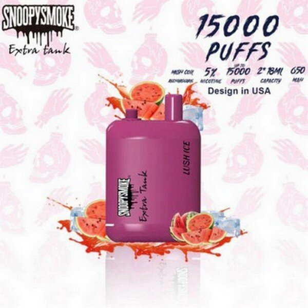 Snoopy Smoke "Lush ice" (Арбуз) 15000 затяжек. по цене 1 050 руб. 