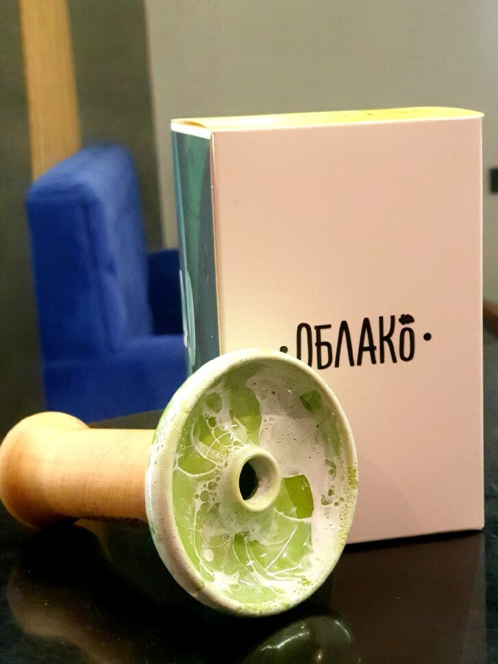 Чаша Облако Phunnel M Glaze Top (Зеленая мраморная) по цене 650 руб. 