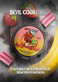 Devil Cook "Клубничная жвачка и банан" Hard (Табак 50 гр.) по цене 150 руб. 