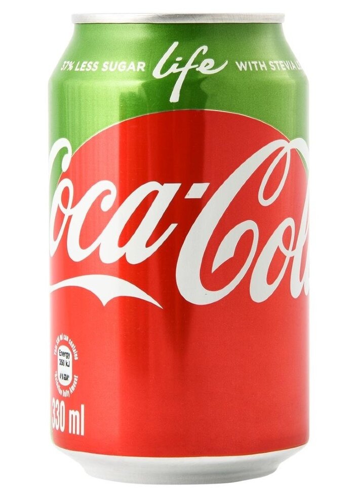 Coca-cola "Life" ("Жизнь") по цене 100 руб. 