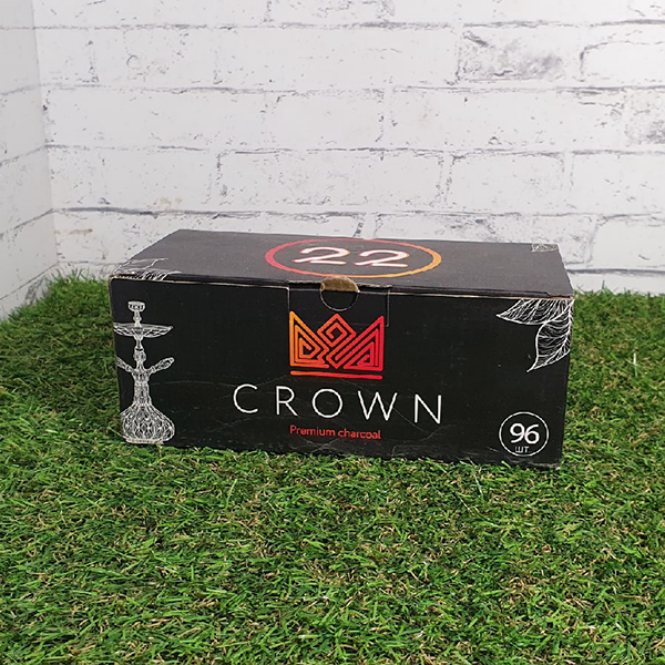 Кокосовый уголь "Black Crown" (22 мм, 1 кг, 96 кубиков) по цене 600 руб. 
